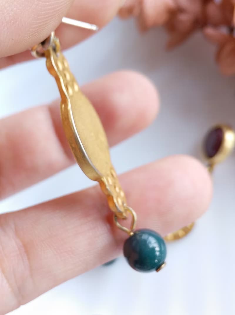 Vintage Jewelry 西洋古董飾品 啞光 典雅 針式耳環