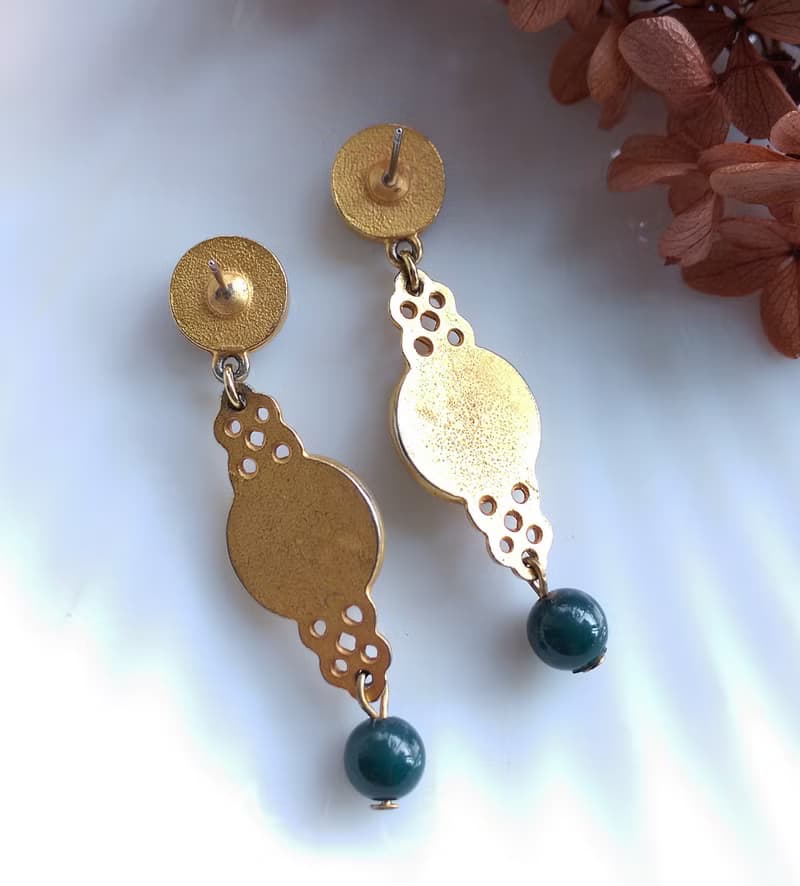 Vintage Jewelry 西洋古董飾品 啞光 典雅 針式耳環
