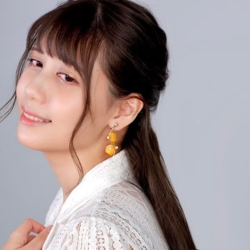 可選顏色　真玫瑰耳環 乾燥花