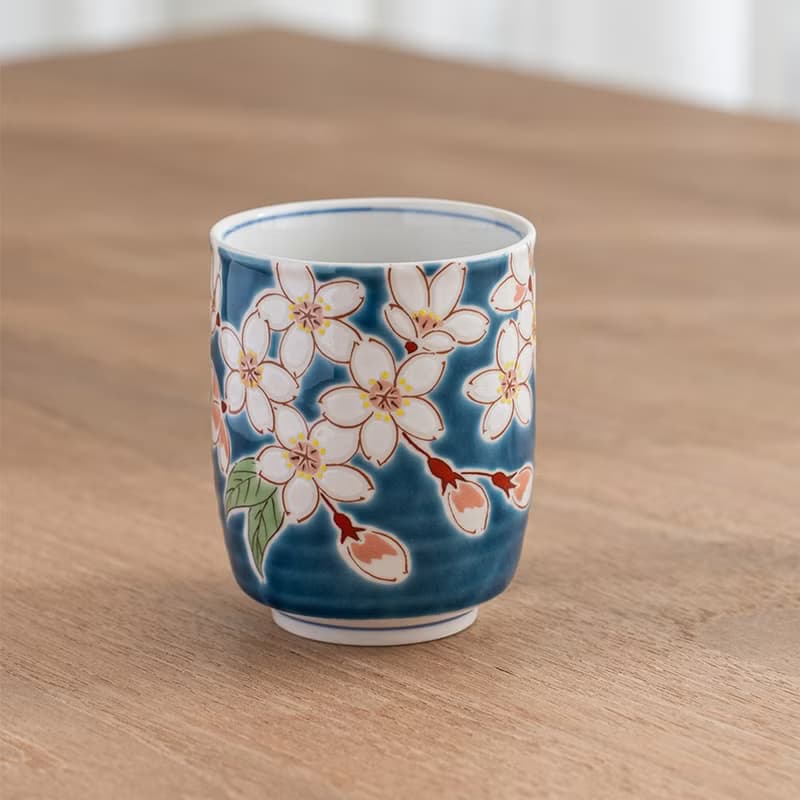 四季系列 櫻花湯吞杯 /九谷青郊窯