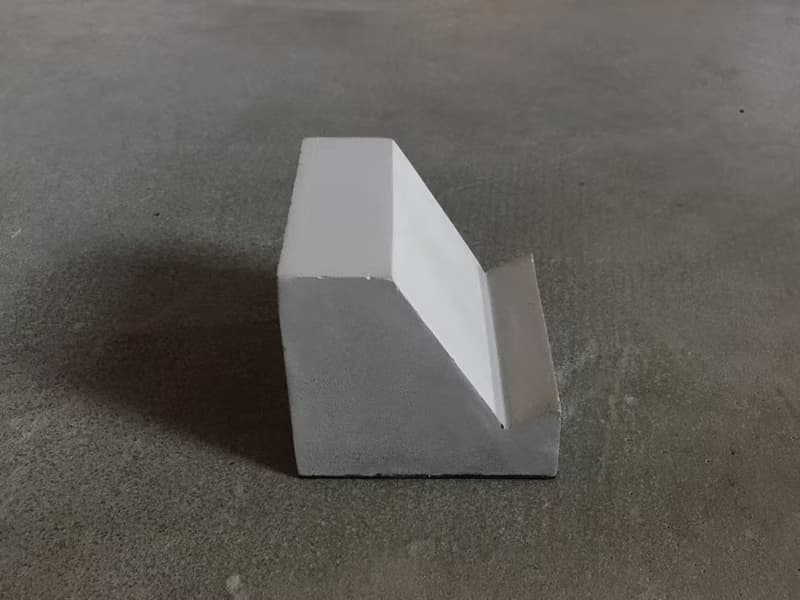曙MUSE 極簡梯形水泥名片架 手機架 辦公室 擴香石 手作 創意