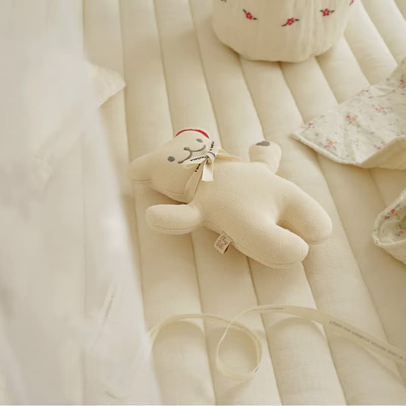 韓國Chezbebe 米白小熊安撫娃娃 嬰兒 安撫娃娃