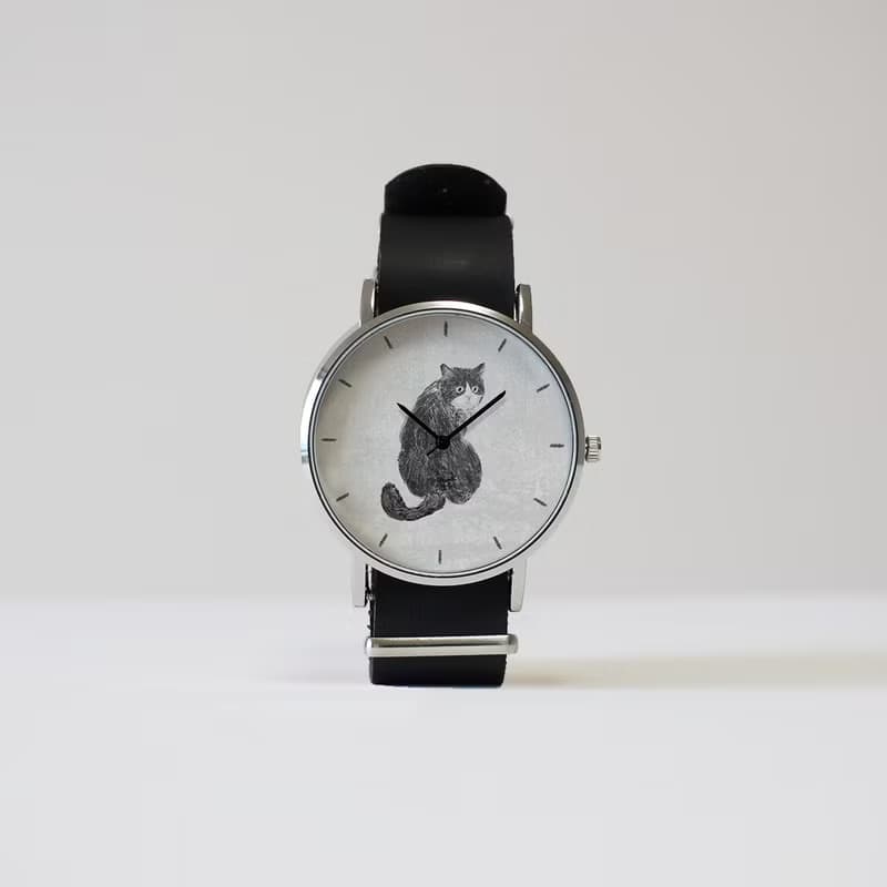 はちわれねこの腕時計