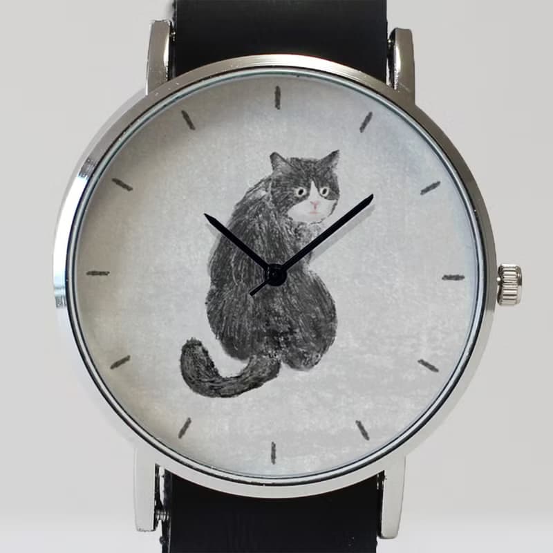 はちわれねこの腕時計