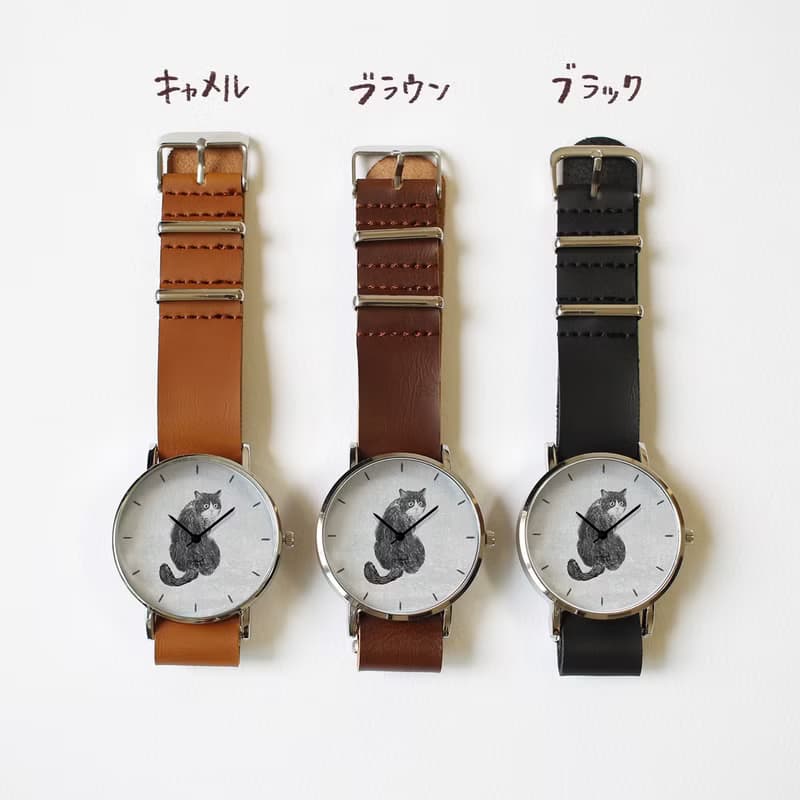 はちわれねこの腕時計