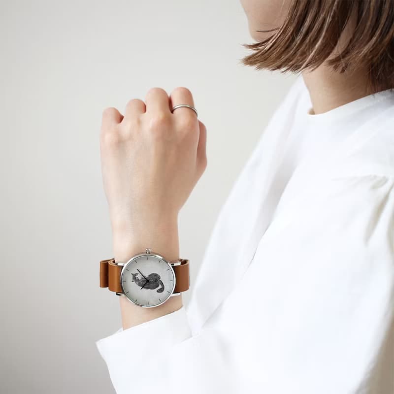 はちわれねこの腕時計