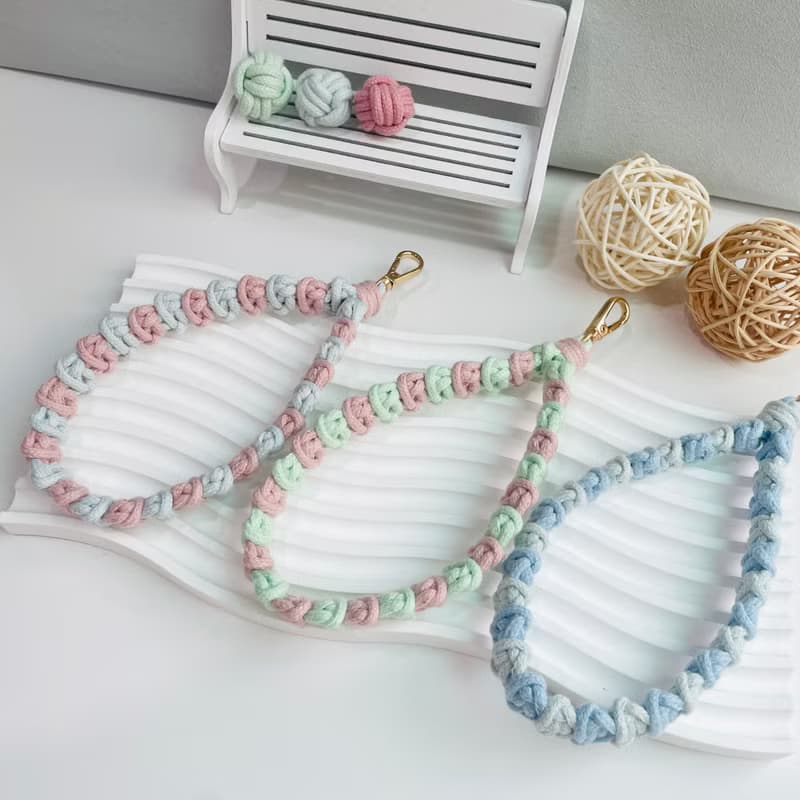 母親節禮物 交換禮物 手工編織 手機繩 手機掛繩 Phone Strap /客