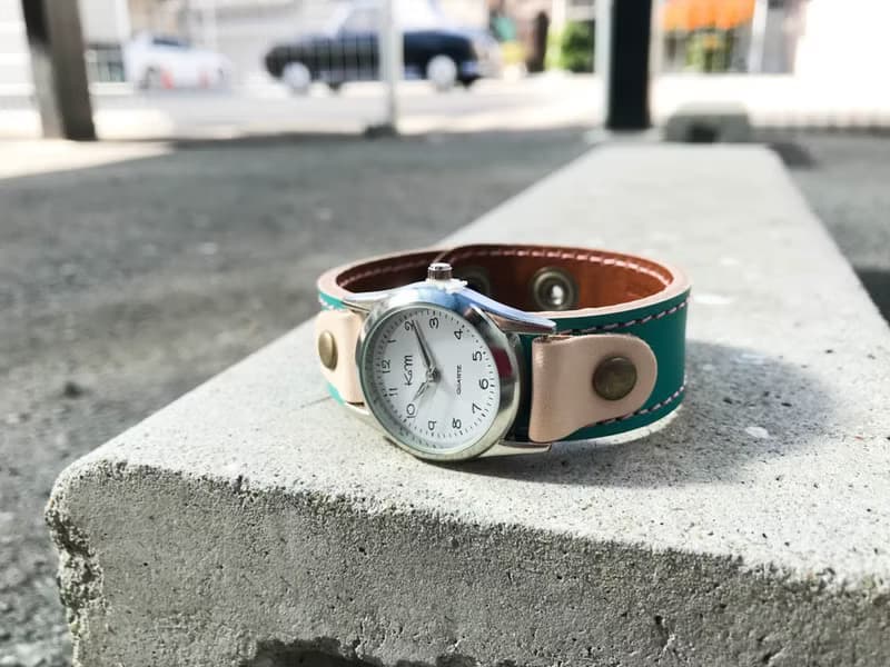 STITCH　爽やかな夏の味チョコミントカラー　ステッチラン腕時計　ワンタッチ着脱OK　SRW-TBW-PA