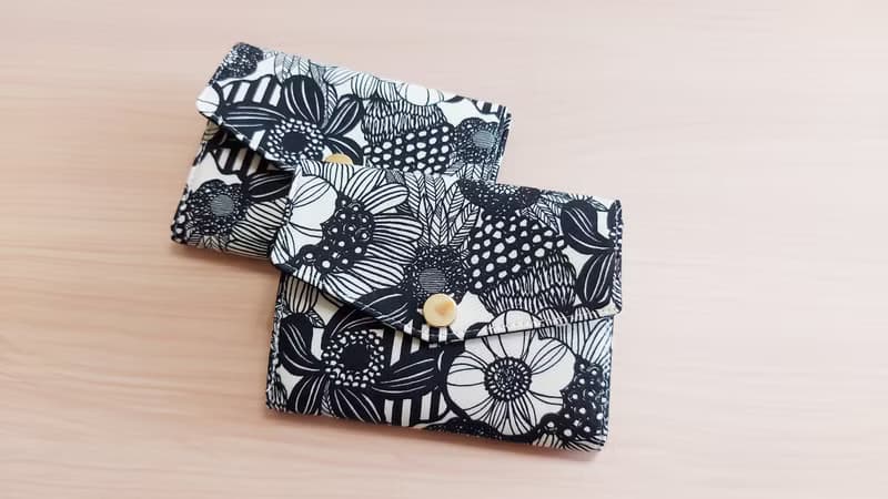 Leodoodoo 【短夾三層零錢包】北歐小花-手作零錢包-三層零錢包