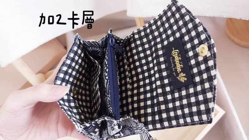 Leodoodoo 【短夾三層零錢包】北歐小花-手作零錢包-三層零錢包