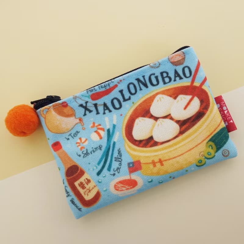【漫遊台灣零錢包-美食小吃】原創特色插畫 旅遊紀念品