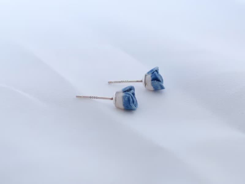 藍Bonheur青花瓷純銀耳環/青花瓷飾品