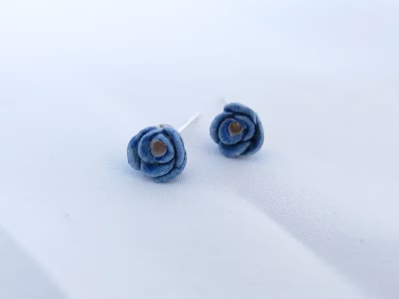 藍Bonheur青花瓷純銀耳環/青花瓷飾品