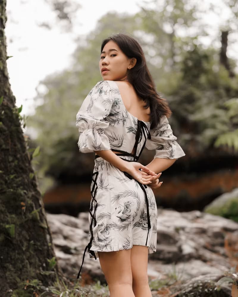 The Ugly Duckling Crop Strap Blouse + Skirt Set
