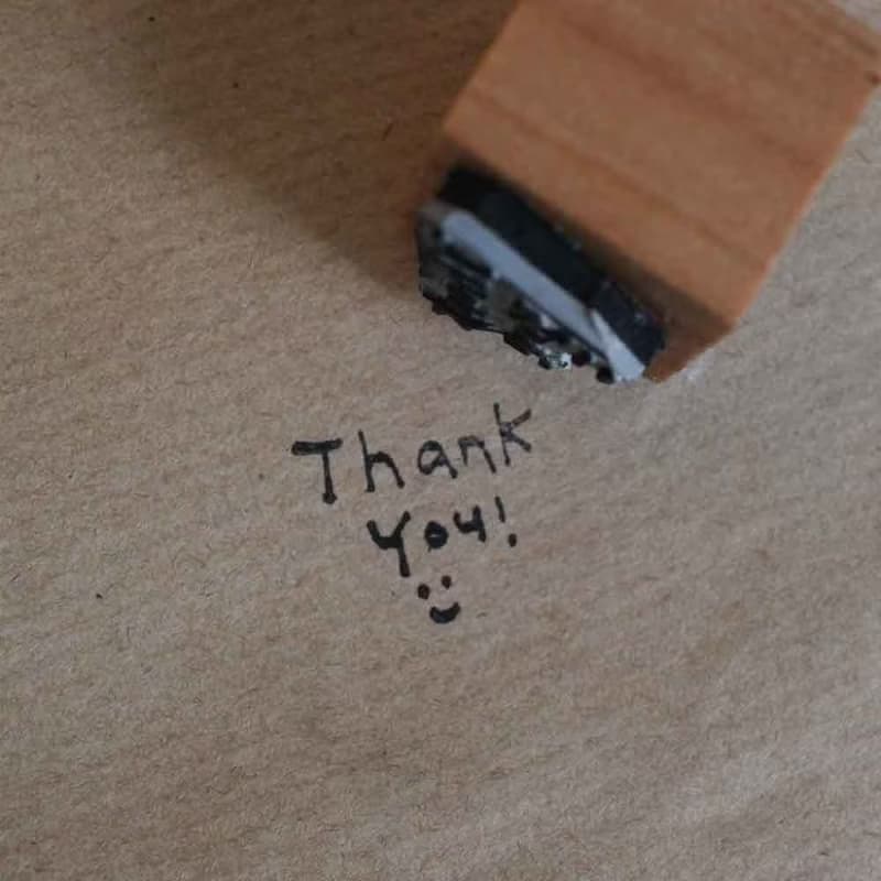 (Jayeon Store Wood Stamp Series) Thank You