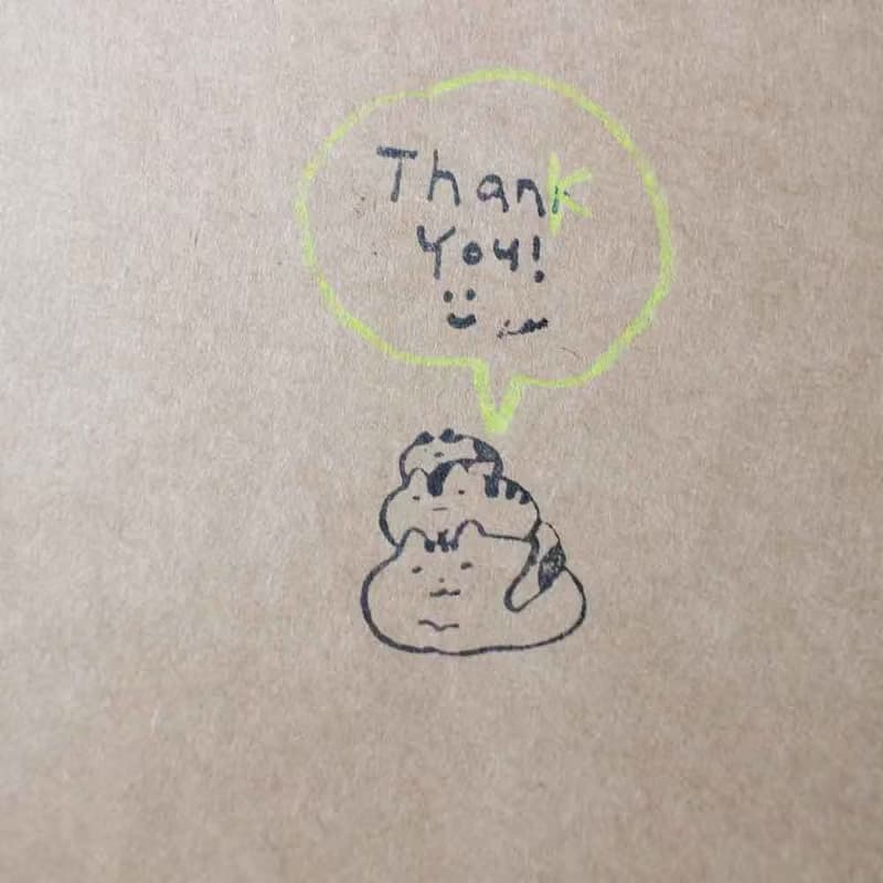 (Jayeon Store Wood Stamp Series) Thank You