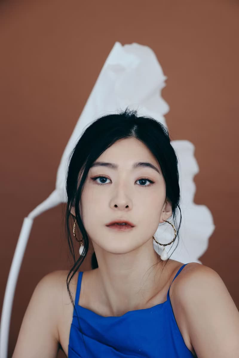 COR-DATE / 紋路圓弧 / 水滴耳環 / 白