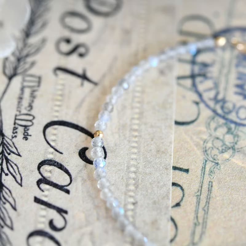 神秘的 ラブラドライトのブレスレット アジャスター付き 内なる魅力や潜在能力を開花させる