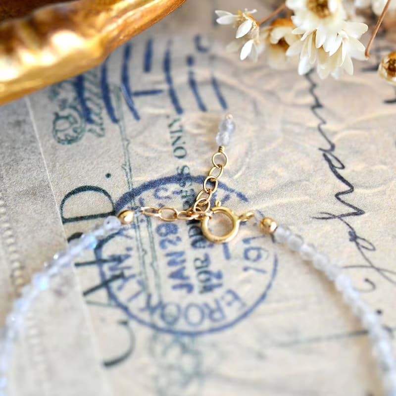 神秘的 ラブラドライトのブレスレット アジャスター付き 内なる魅力や潜在能力を開花させる