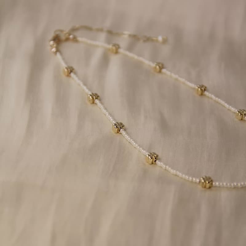 花的際遇 日本米珠項鍊