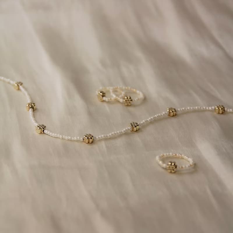 花的際遇 日本米珠項鍊