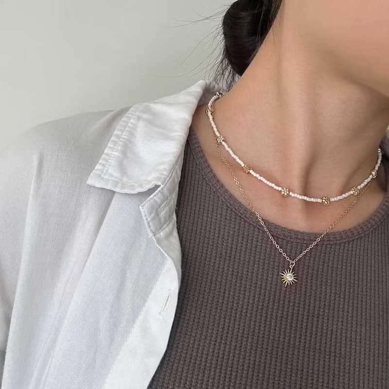 花的際遇 日本米珠項鍊