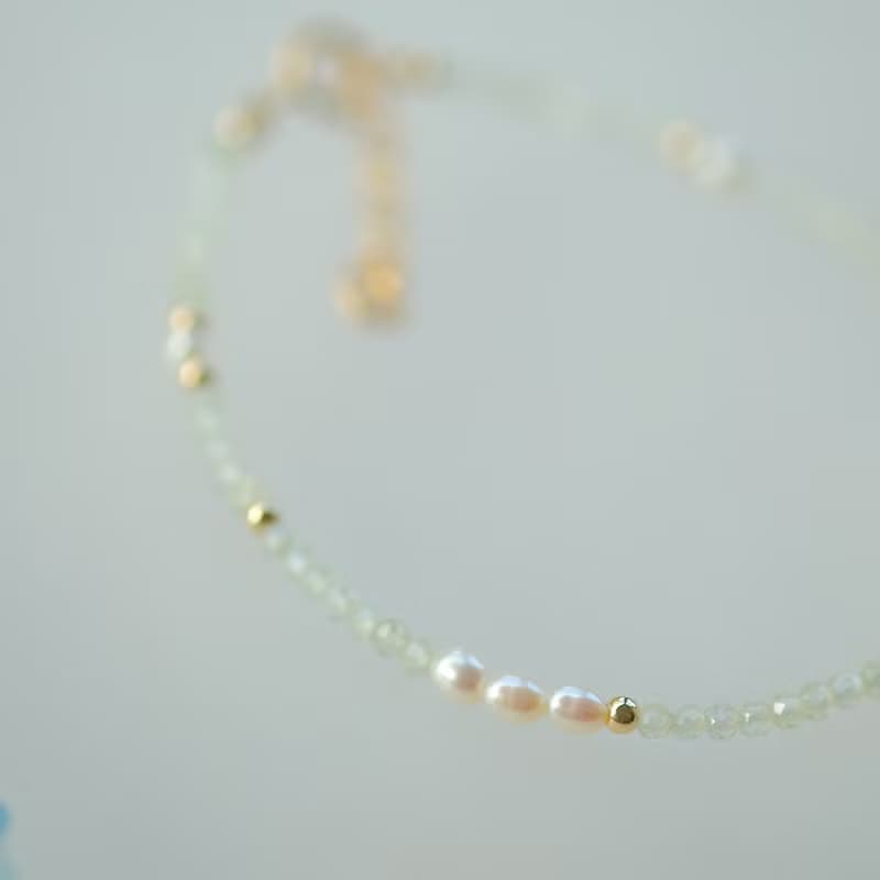 小寶石2.0 葡萄石手鍊