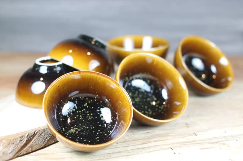 【送禮好物】天目釉 圓滿茶杯 六杯組 鶯歌名家葉敏祥作品