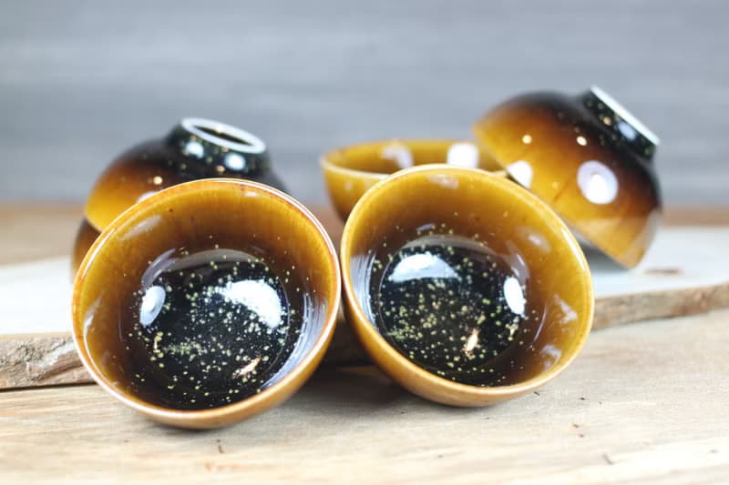 【送禮好物】天目釉 圓滿茶杯 六杯組 鶯歌名家葉敏祥作品