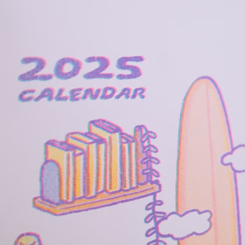 2025年曆 月曆 A3海報-和孤單共處