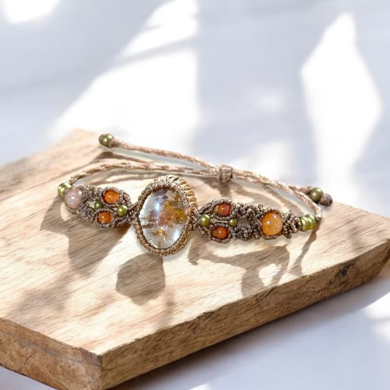 Crystoria Stone | Macrame | 南美蠟線 | 手鍊 | 彩幽靈