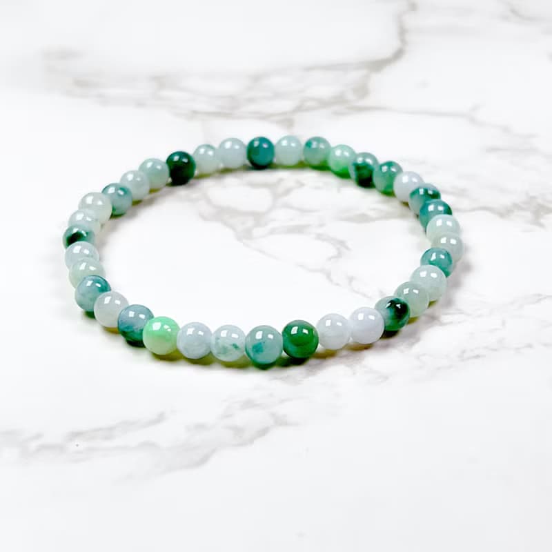 飄花翡翠手珠手鍊 | 天然緬甸玉翡翠A貨 | 送禮