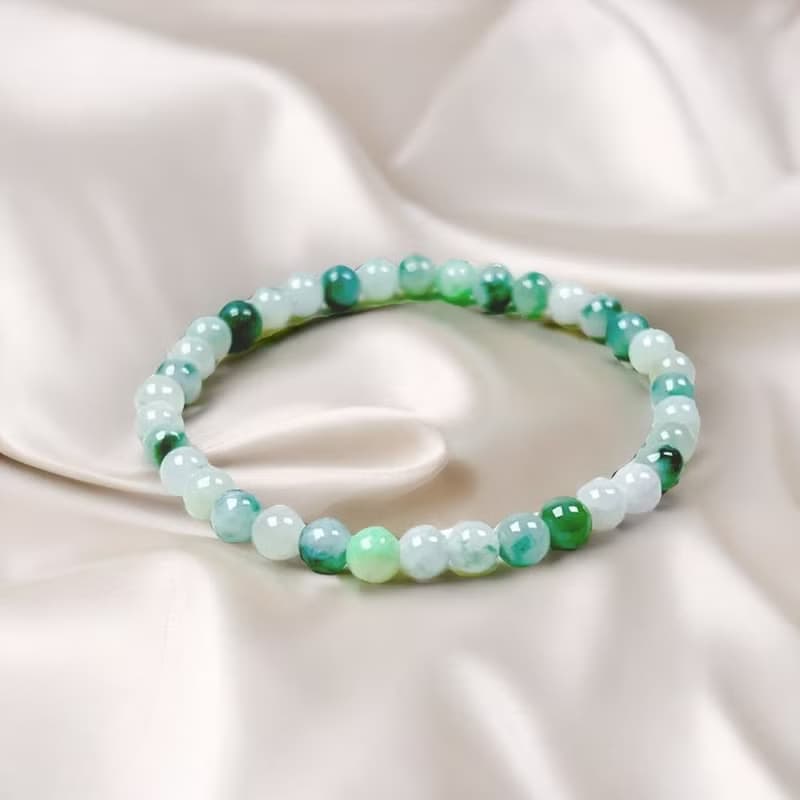飄花翡翠手珠手鍊 | 天然緬甸玉翡翠A貨 | 送禮