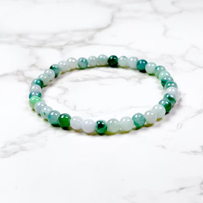飄花翡翠手珠手鍊 | 天然緬甸玉翡翠A貨 | 送禮