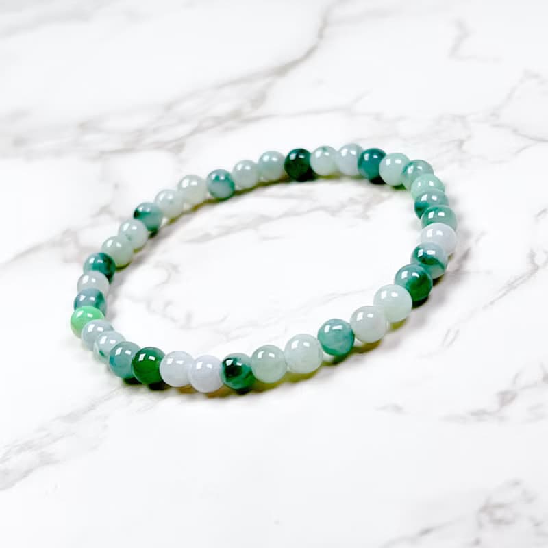 飄花翡翠手珠手鍊 | 天然緬甸玉翡翠A貨 | 送禮