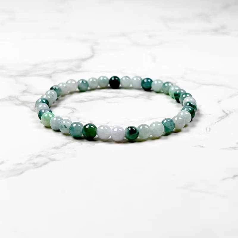 飄花翡翠手珠手鍊 | 天然緬甸玉翡翠A貨 | 送禮