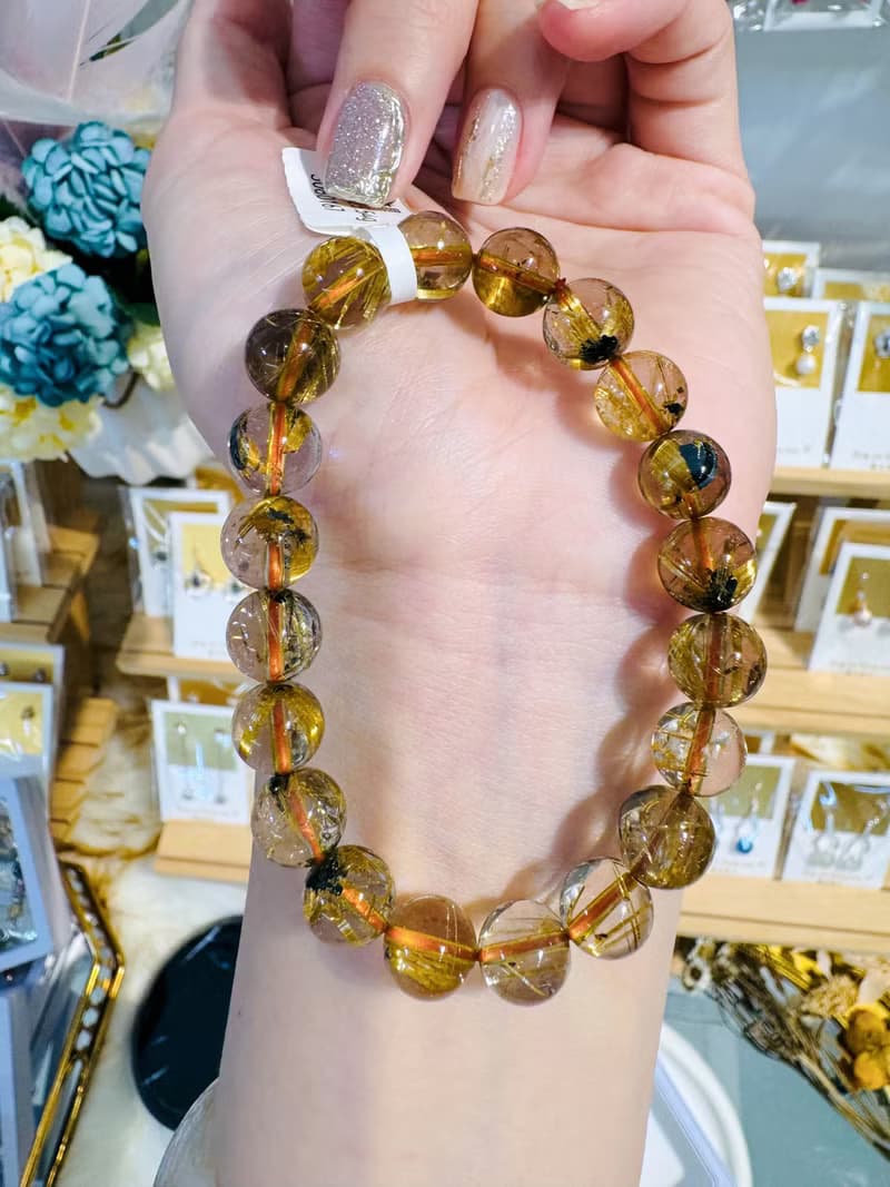 天然A體透黃金厚板鈦金鈦晶9.5mm25.54g帶母礦旺事業避邪招正財