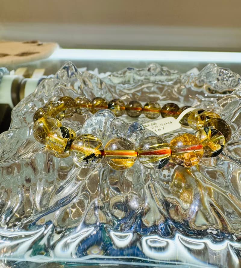 天然A體透黃金厚板鈦金鈦晶9.5mm25.54g帶母礦旺事業避邪招正財