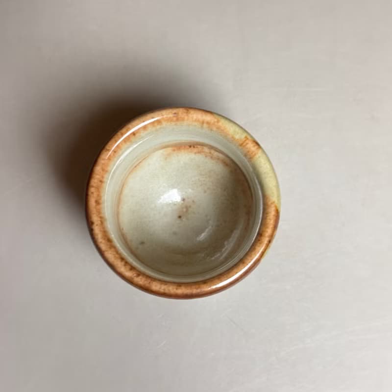 台灣【志野燒】釉變手作刀切直筒杯 80ml