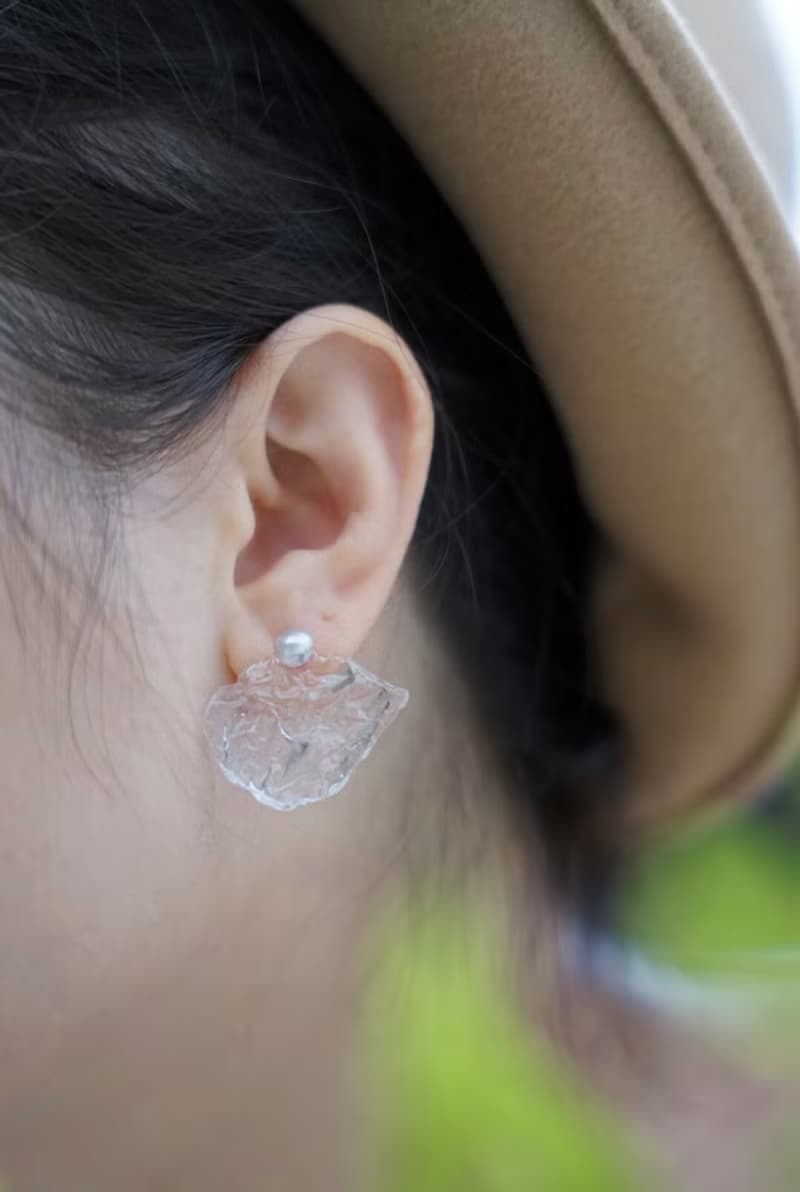 ice H2O(S)系列-珍珠冰 原創手工耳飾\耳釘