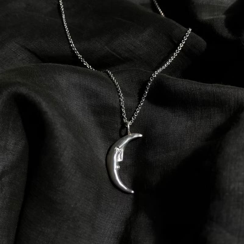 925純銀 月亮造型 彎月項鍊