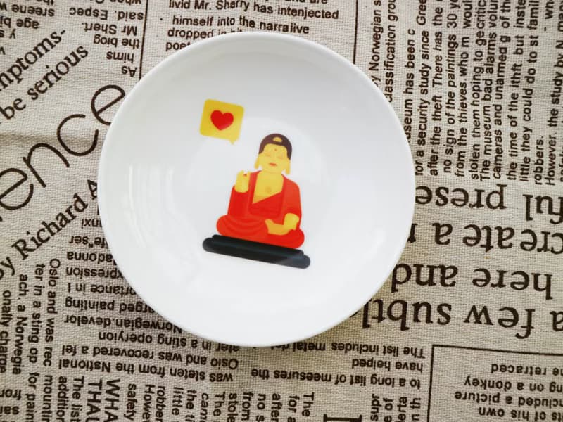 我愛台灣骨瓷杯盤小碟禮盒組  聖誕交換禮物 附禮盒