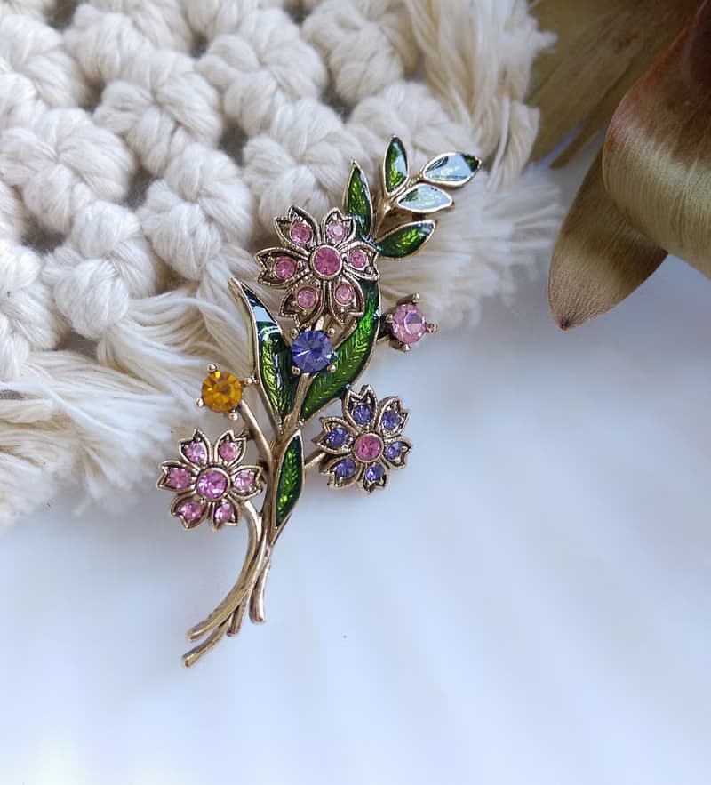 Vintage Jewelry 西洋古董飾品 小巧 花卉 花束 別針