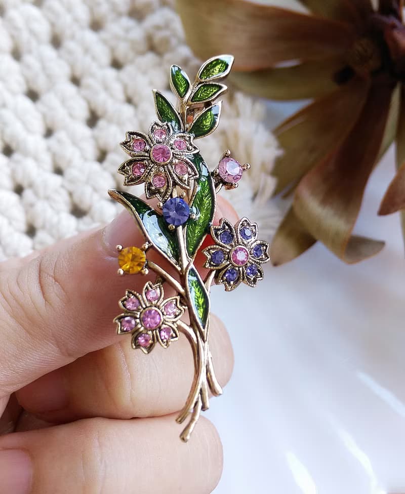 Vintage Jewelry 西洋古董飾品 小巧 花卉 花束 別針