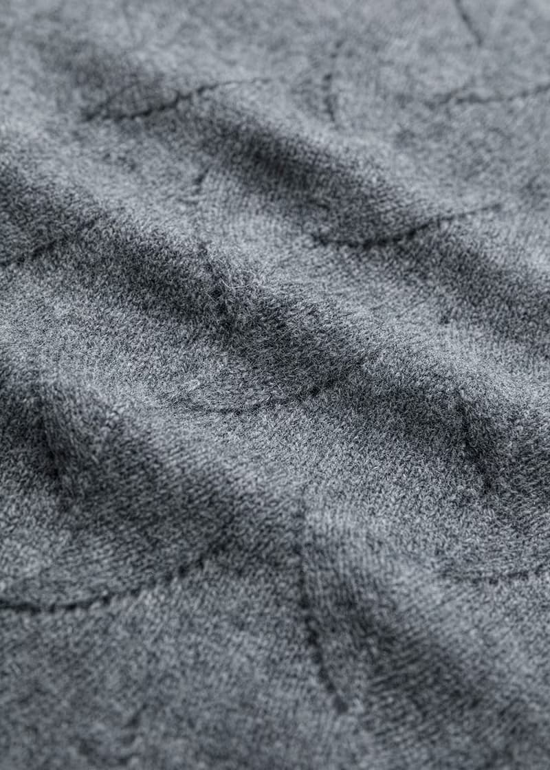 柔膚編織紋羊毛脖圍