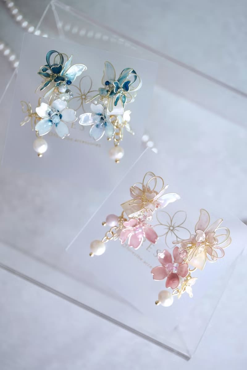 蝴蝶 春季 耳環