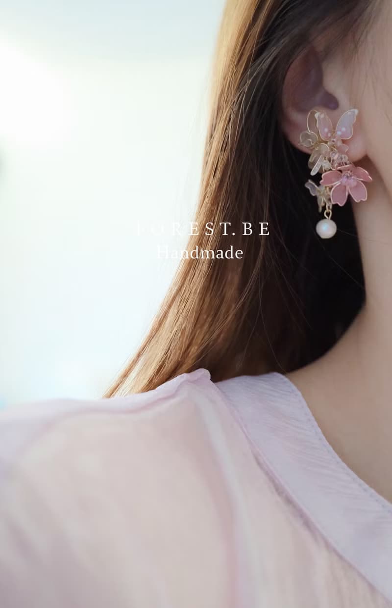 蝴蝶 春季 耳環