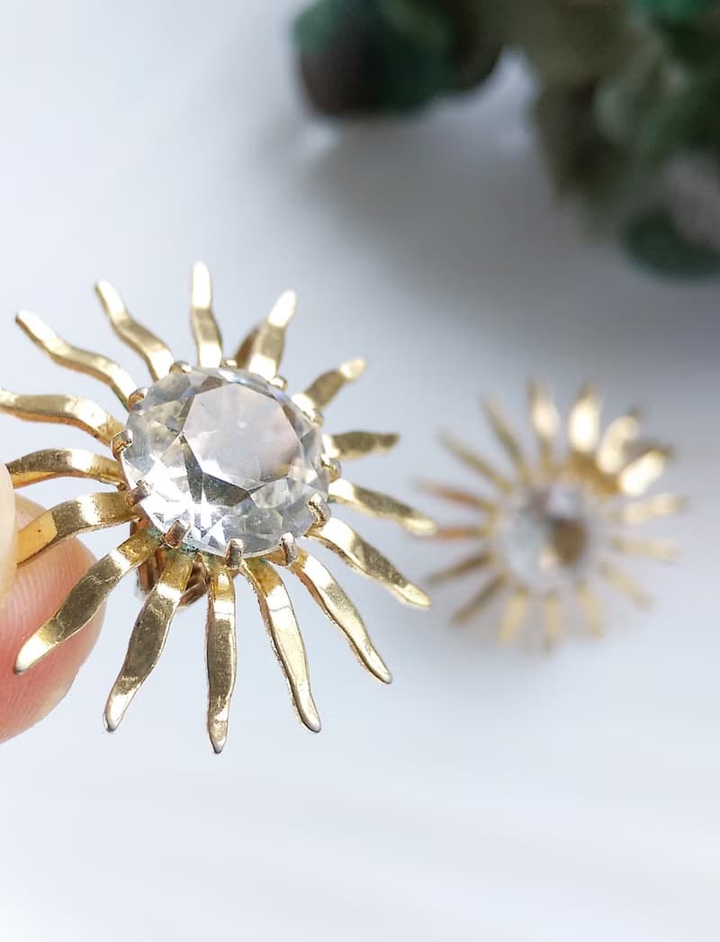 【西洋古董飾品 】SARAH COV Fascination 系列 夾式耳環