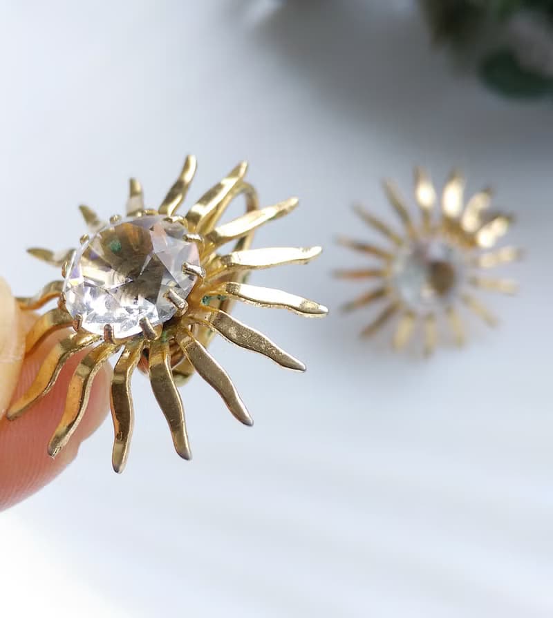 【西洋古董飾品 】SARAH COV Fascination 系列 夾式耳環