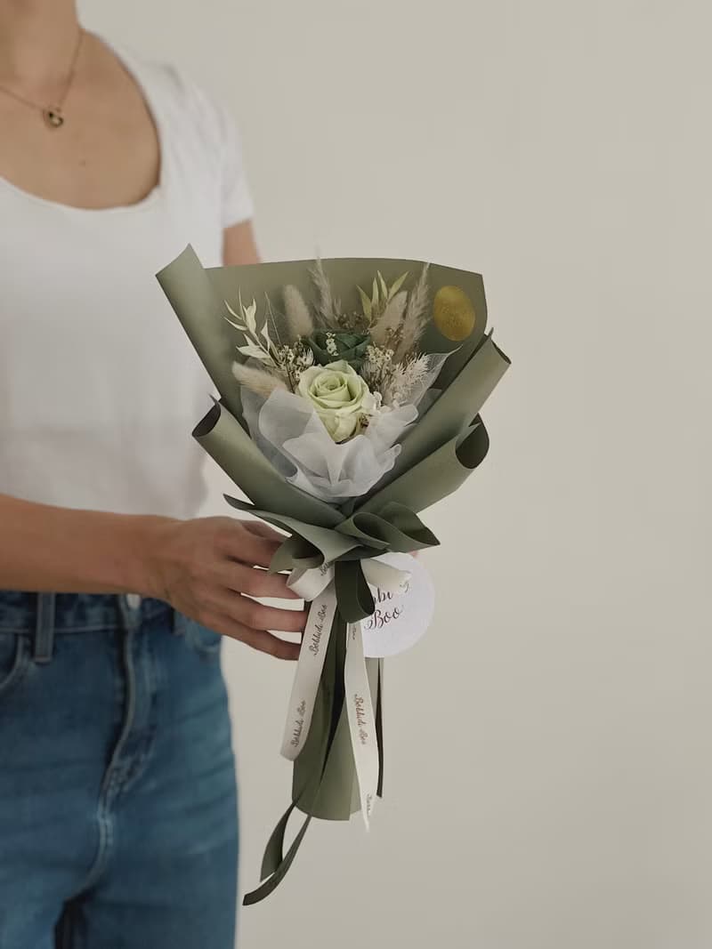【永生玫瑰花花束】• 情人節/永生玫瑰花/永生玫瑰花花束/玫瑰花